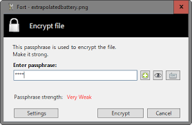 رمزگذاری Fort file