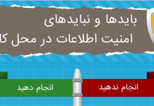 بایدها و نبایدهای امنیت اطلاعات در محیط کار