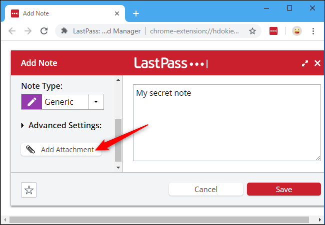 استفاده از LastPass برای ذخیره فایل‌های مهم و حساس : 