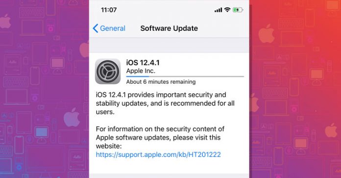 اپل iOS 12.4.1 را برای پچ کردن آسیب‌پذیری Jailbreak منتشر کرد