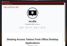 فیشینگ با حالت اپلیکیشن کرومیوم