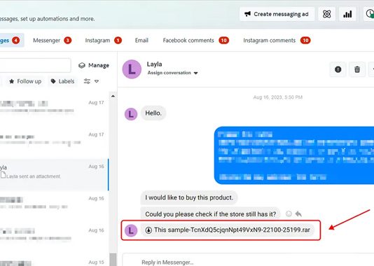 کمپین جدید حمله فیشینگ از طریق مسنجر فیسبوک